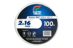 [12.06.0016] Cable Flexible Piatina SPT 2X16 AWG - 100 m.