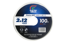 [12.08.0012] Cable Flexible Piatina SPT 2X12 AWG - 100 m.