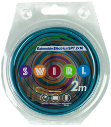 Extensión SPT 2x16 SWIRL - 2m. (Caja 12 UND)